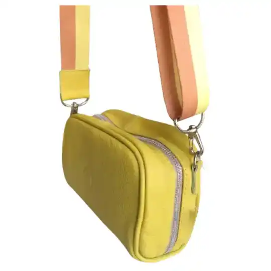 Bandolera art 602 amarillo - Atletas Perú Cueros | Hecho en Argentina