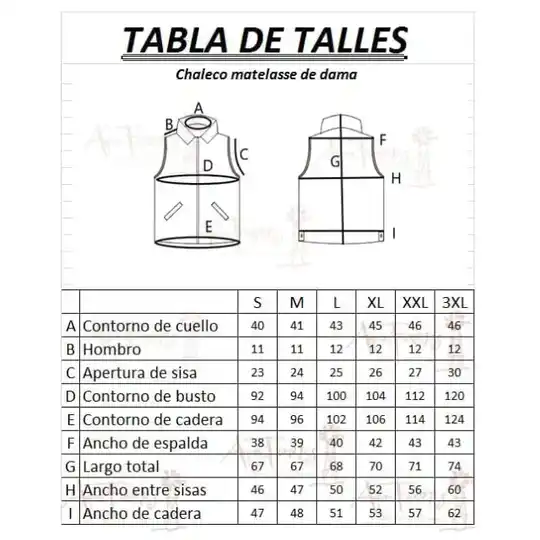 Chaleco art 1001 tiza