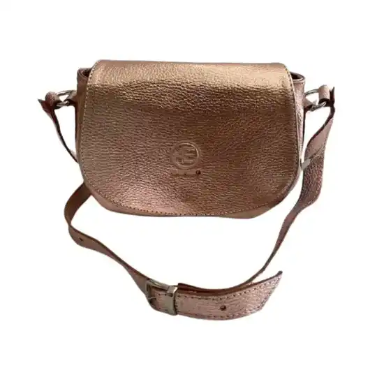 Bandolera cuero gold rose | Atletas Perú Cueros – Art. 095 - Atletas Perú Cueros | Hecho en Argentina