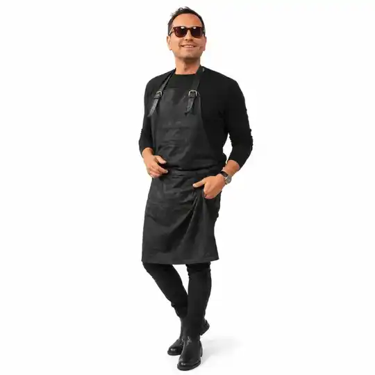 Delantal engrasado negro | Atletas Perú Cueros