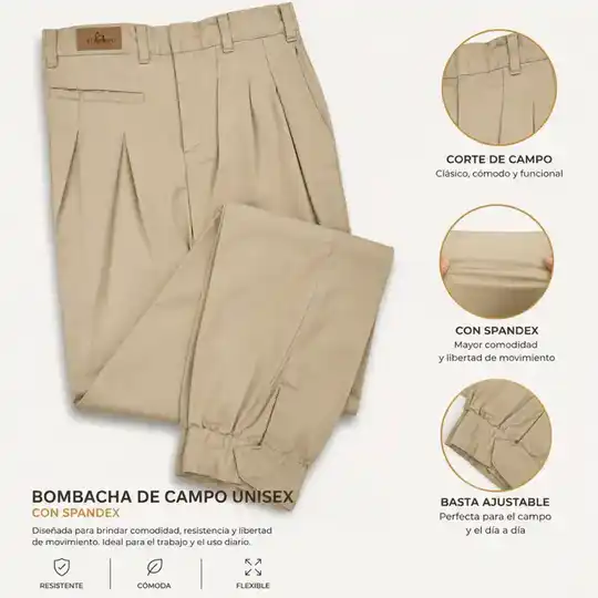 Bombacha tostado | Atletas Perú Cueros