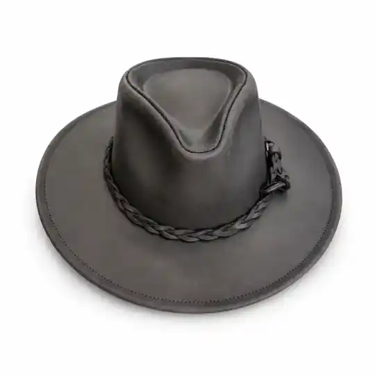 Sombrero Australiano engrasado negro | Atletas Perú Cueros