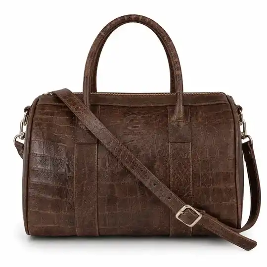 Cartera cuero grabado | Atletas Perú Cueros – Art. 076
