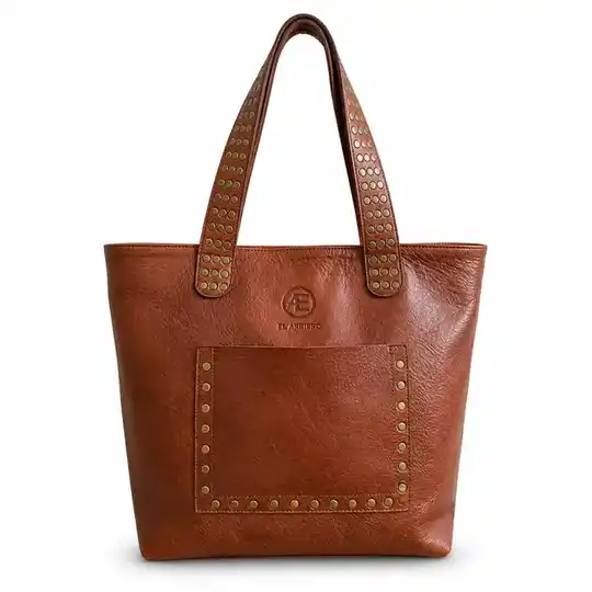 Cartera de cuero con tachas | Atletas Perú Cueros – Art. 350