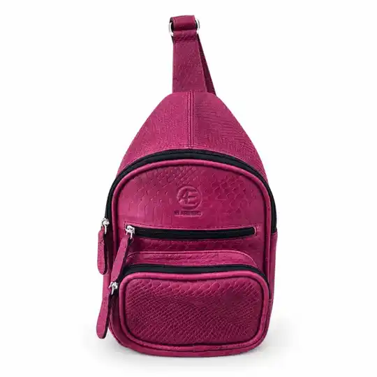 Morral cuero grabado | Atletas Perú Cueros – Art. 048