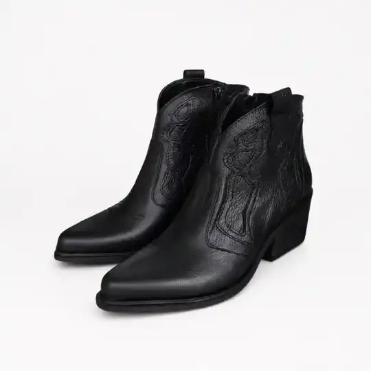 Bota texana Negra | Atletas Perú Cueros – Art. 160