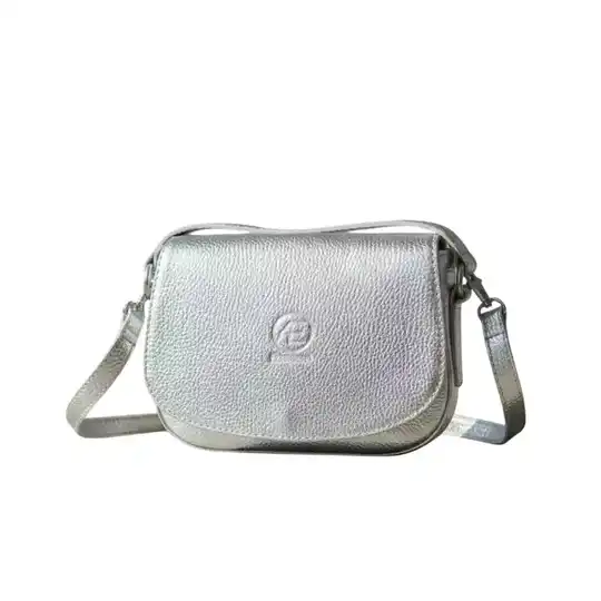 Bandolera de cuero plateado | Atletas Perú Cueros – Art. 095 - comprar online