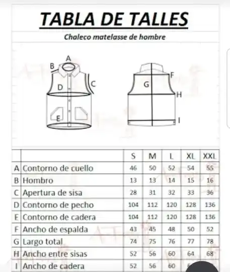Chaleco art 5001 negro - tienda online